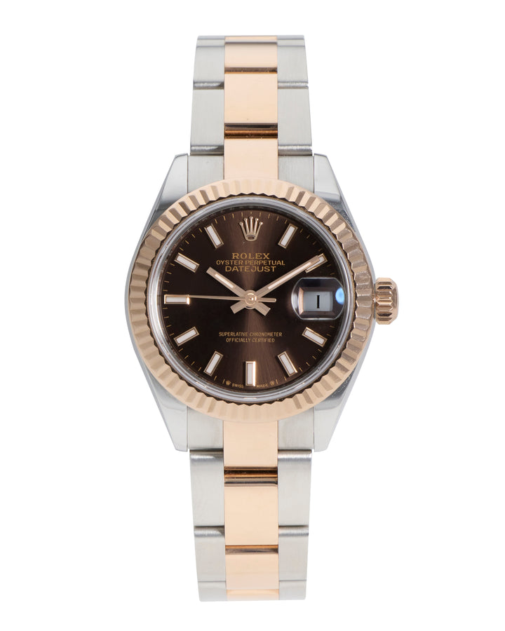 Rolex Datejust 28 Chocolate Stainless Steel & Rose Gold 2019 - 279171