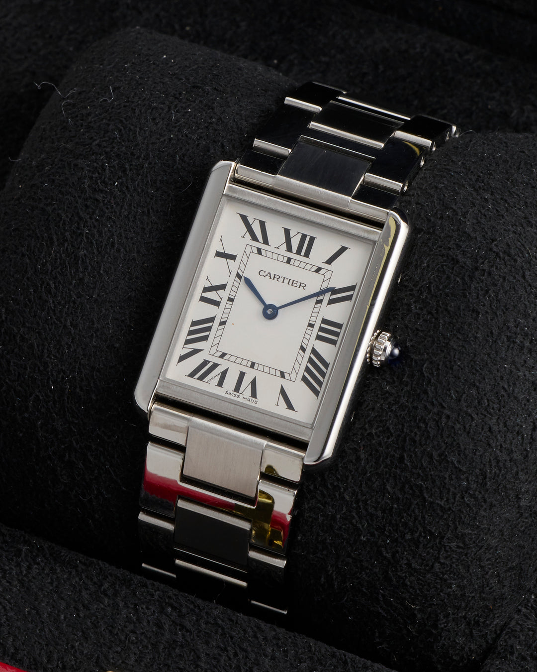 Cartier Tank Solo White Roman Stainless Steel 2020 - W5200014