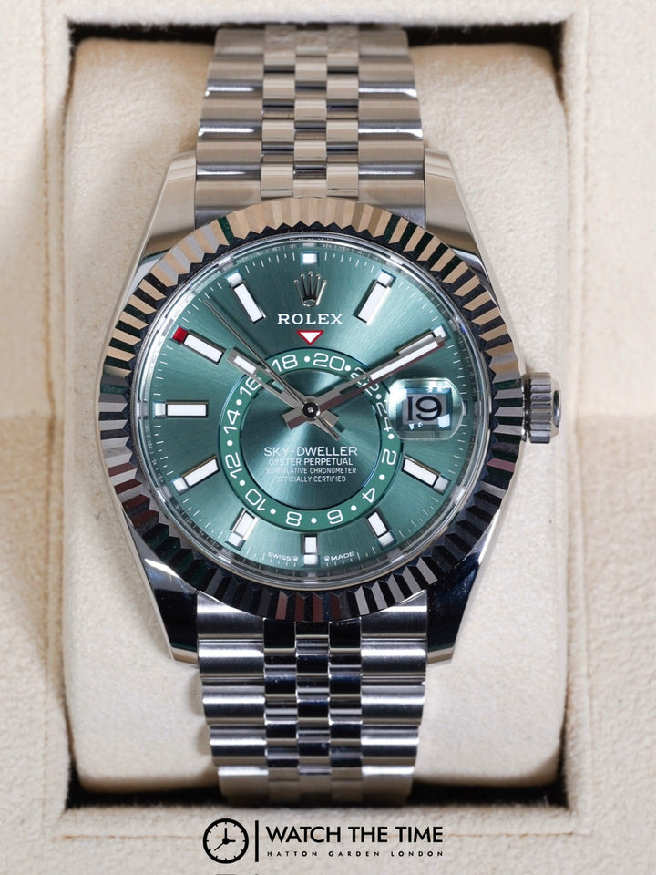 Rolex Sky-Dweller 336934 Mint Green Stainless Steel - 2025