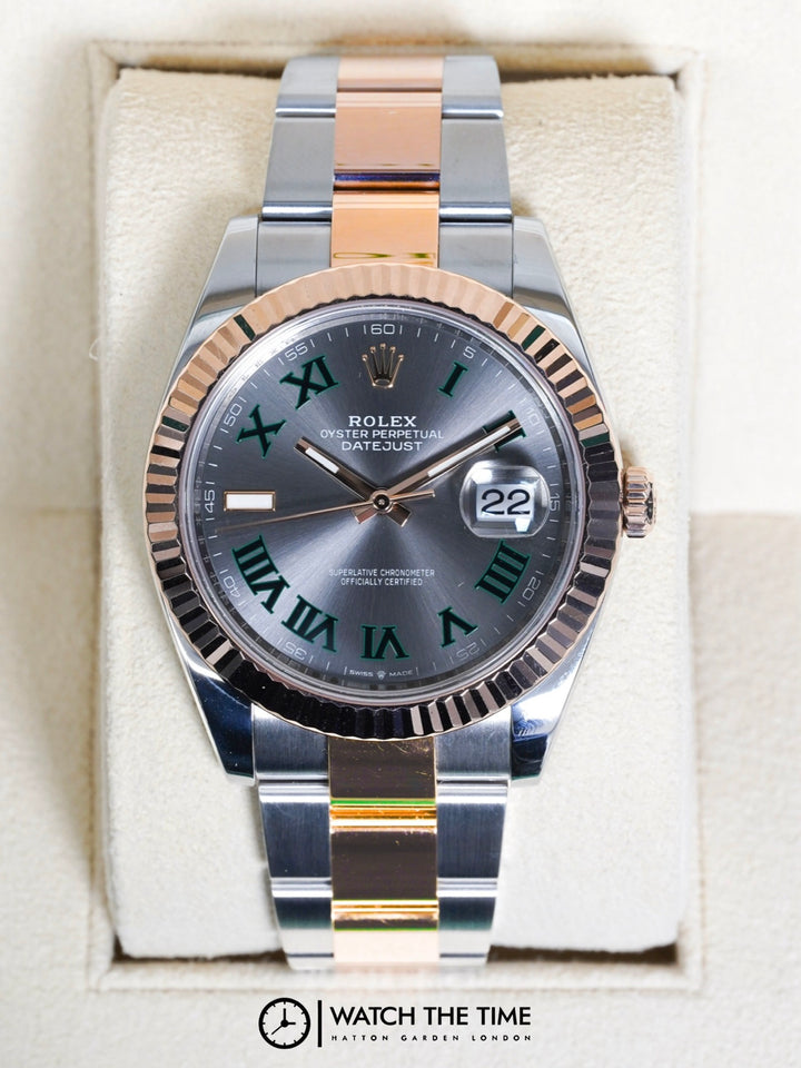 Rolex Datejust 41 126331 Wimbledon Stainless Steel & Rose Gold - 2020