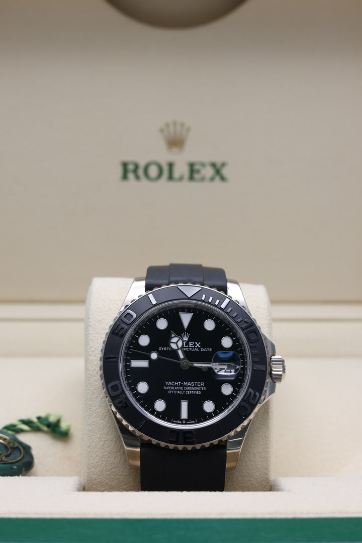 Rolex Yacht Master Black White Gold Oysterflex 42mm - 226659