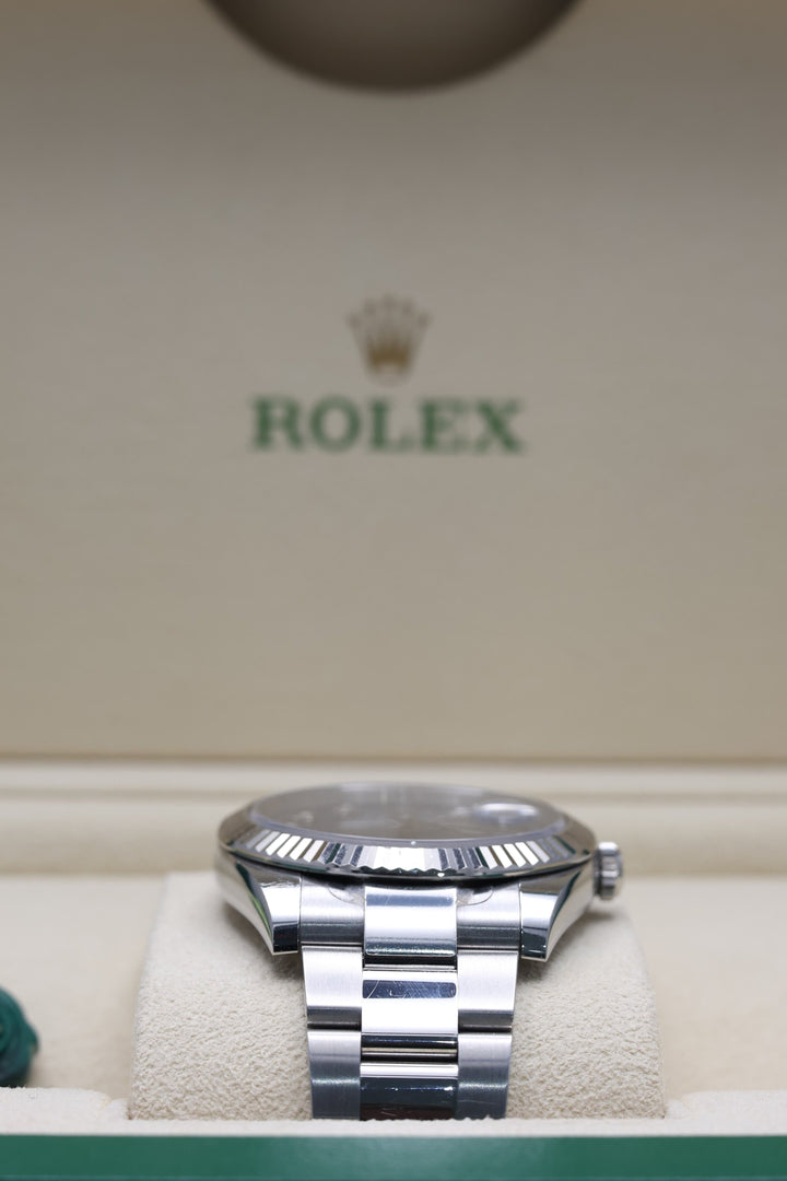 A ACTUAL Rolex Datejust Blue Diamond Stainless Steel 41mm - 126334