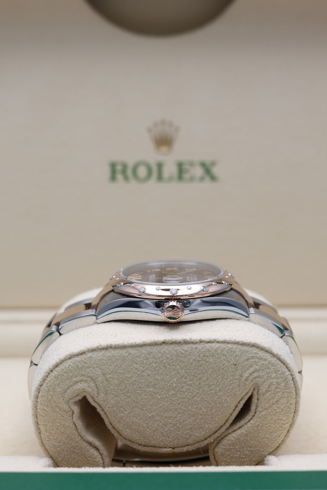 Rolex Datejust Chocolate Diamond Numeral & Bezel Stainless Steel & Everose Gold 31mm - 178241