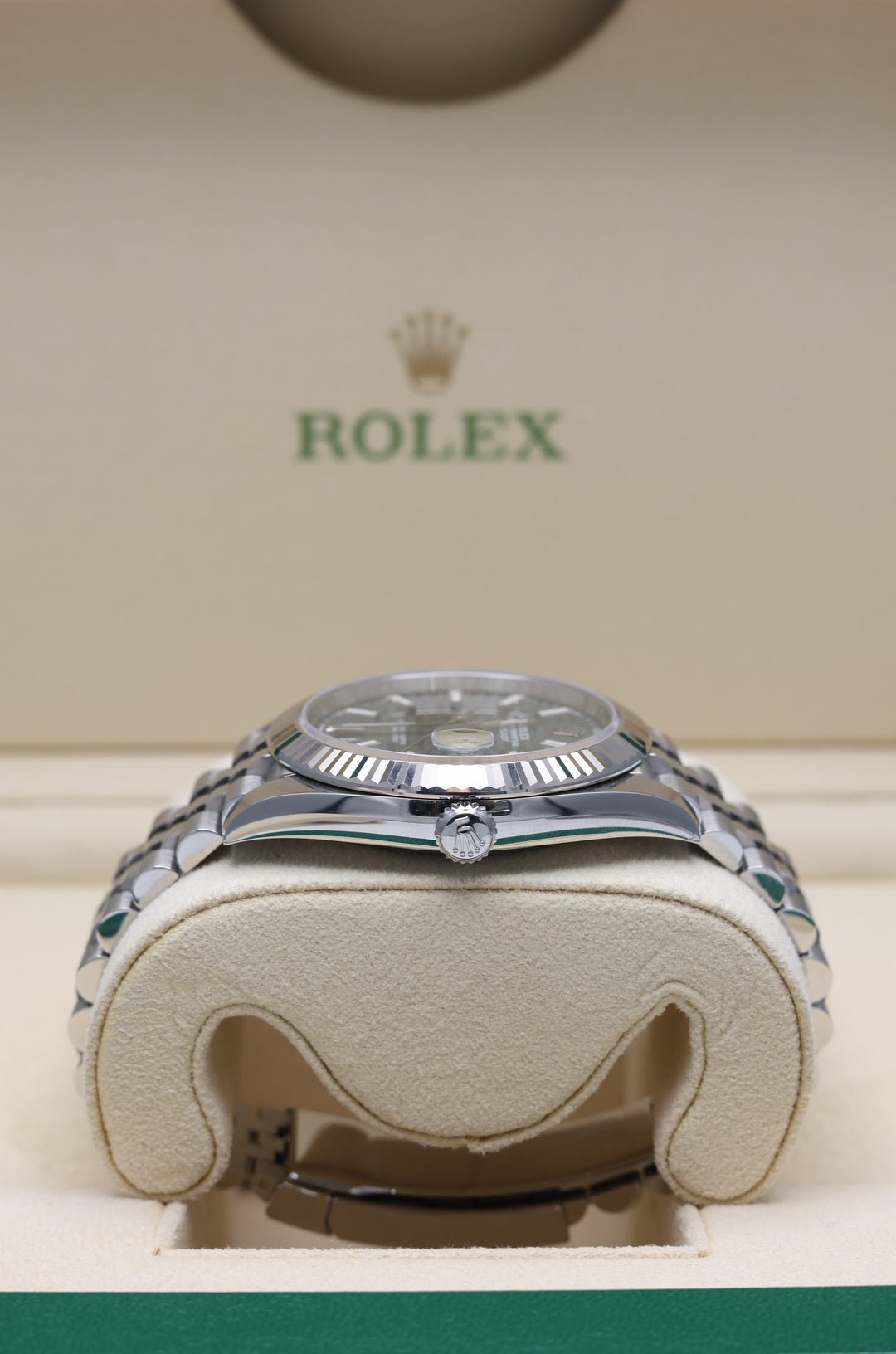 Rolex Datejust Green Motif Stainless Steel 41mm - 126334