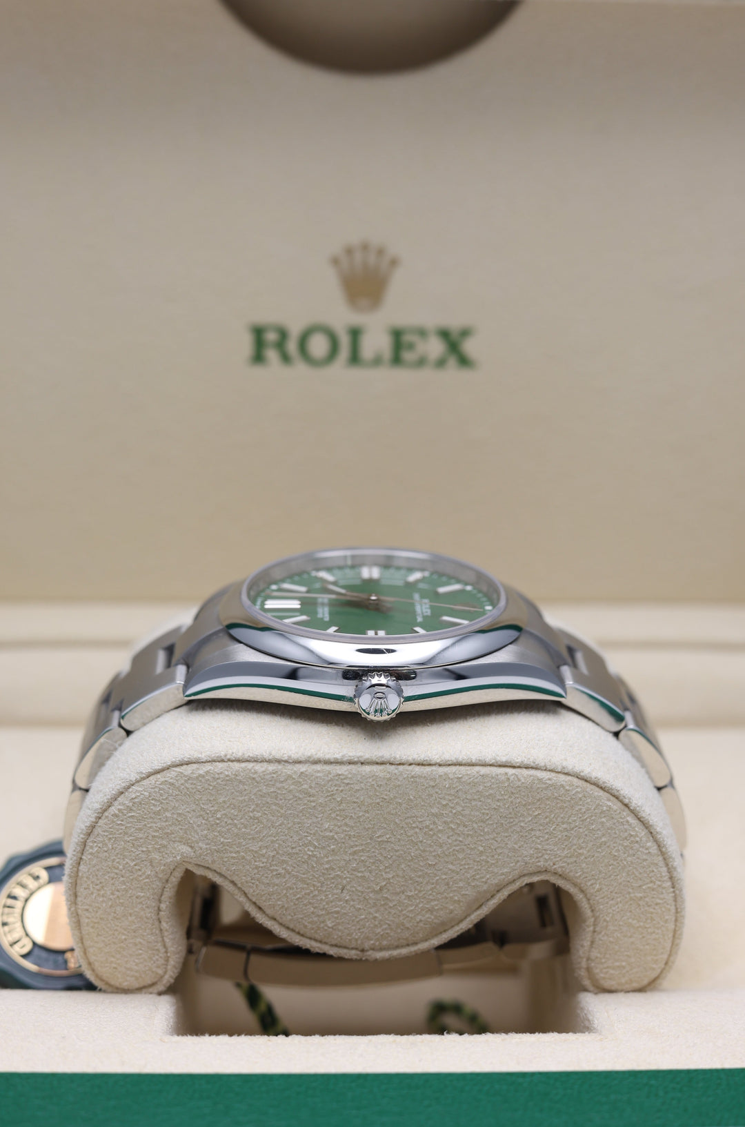 Rolex Oyster Perpetual Green Stainless Steel 41mm - 124300