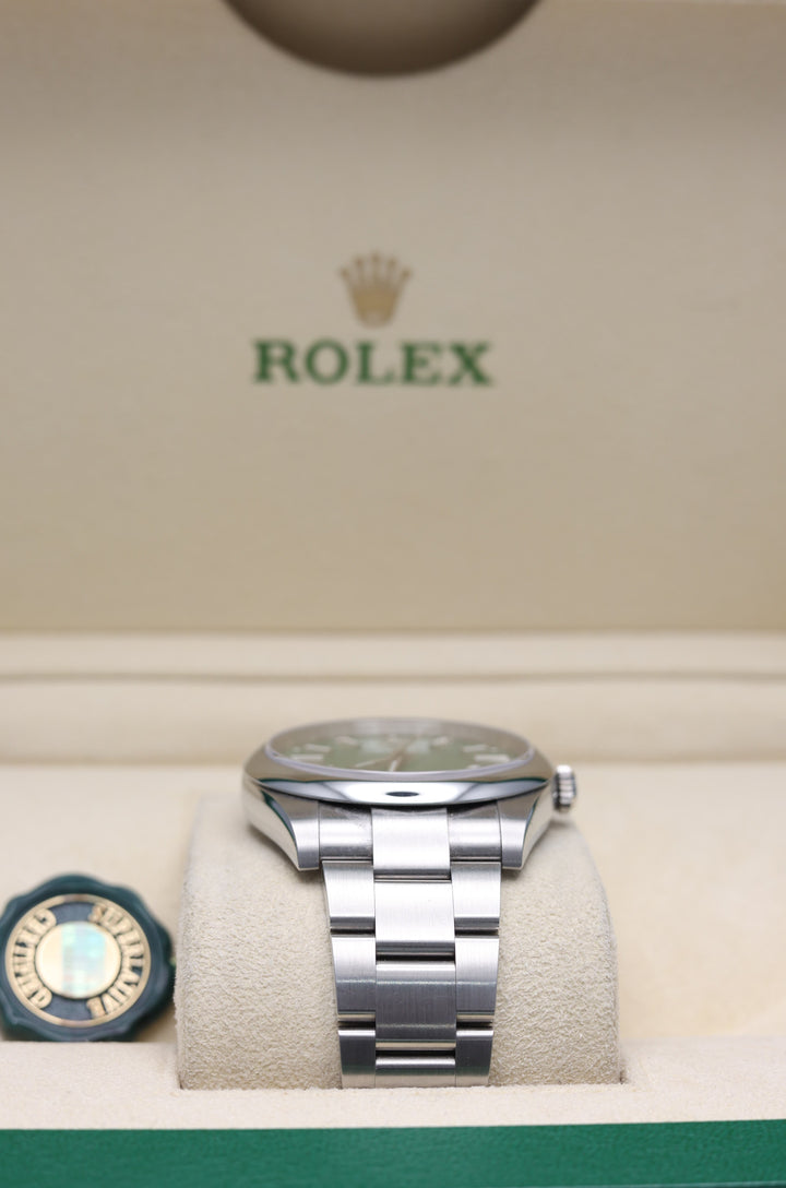 Rolex Oyster Perpetual Green Stainless Steel 41mm - 124300