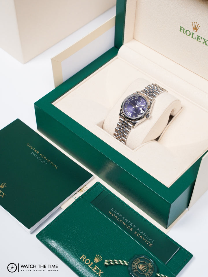 Rolex Datejust 31 278274 Aubergine Diamond 6 Stainless Steel & White Gold - 2025