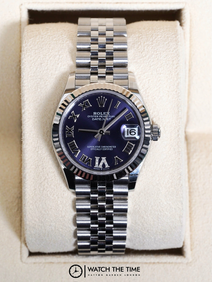 Rolex Datejust 31 278274 Aubergine Diamond 6 Stainless Steel & White Gold - 2025