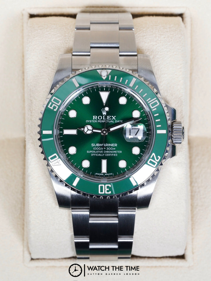 Rolex Submariner Date 116610LV 40mm Green Hulk Stainless Steel - 2014