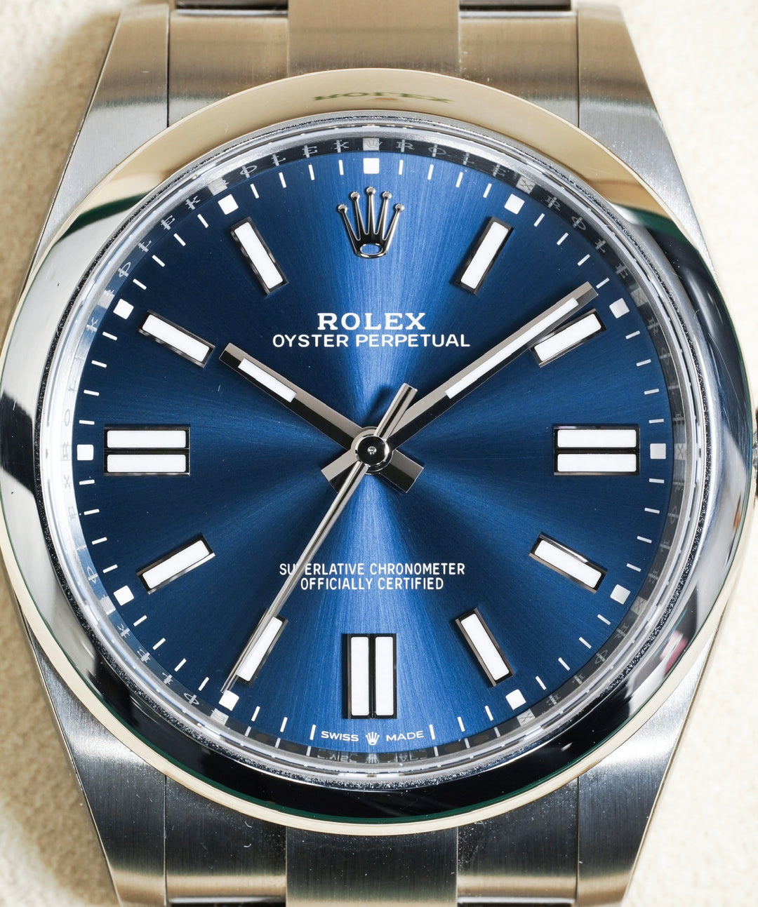 Rolex Oyster-Perpetual 41 124300 Navy Blue Stainless Steel - 2024