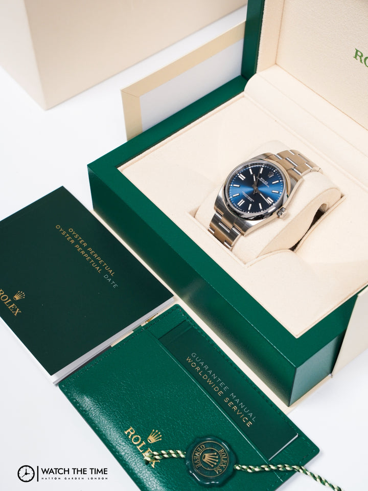Rolex Oyster-Perpetual 41 124300 Navy Blue Stainless Steel - 2024