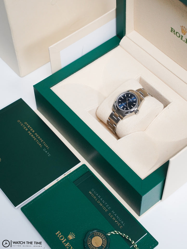 Rolex Oyster Perpetual 28 276200 Blue Stainless Steel - 2022