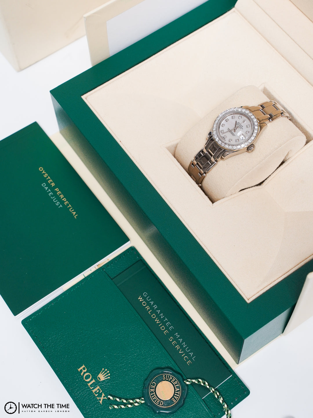 Rolex Datejust 29 80309 Pearl-Master White Gold