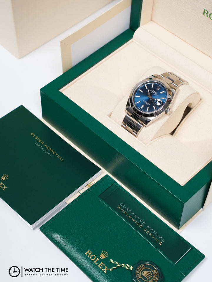 Rolex Datejust 41 126300 Blue Stainless Steel - 2022