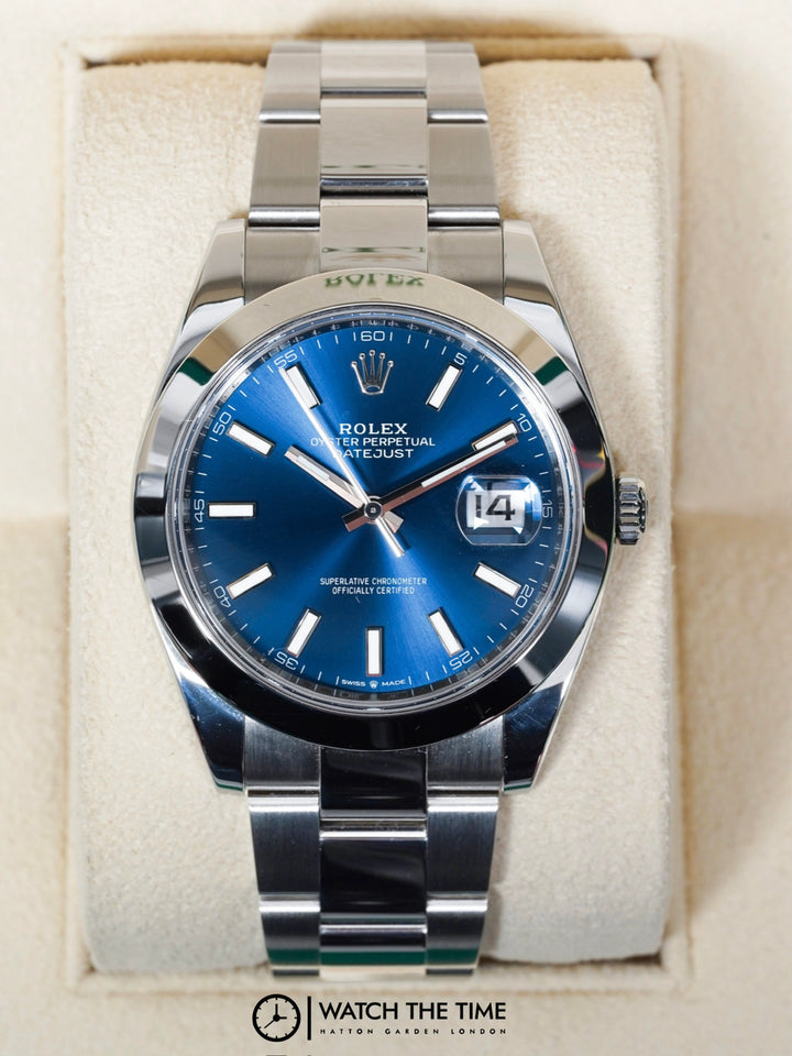 Rolex Datejust 41 126300 Blue Stainless Steel - 2022