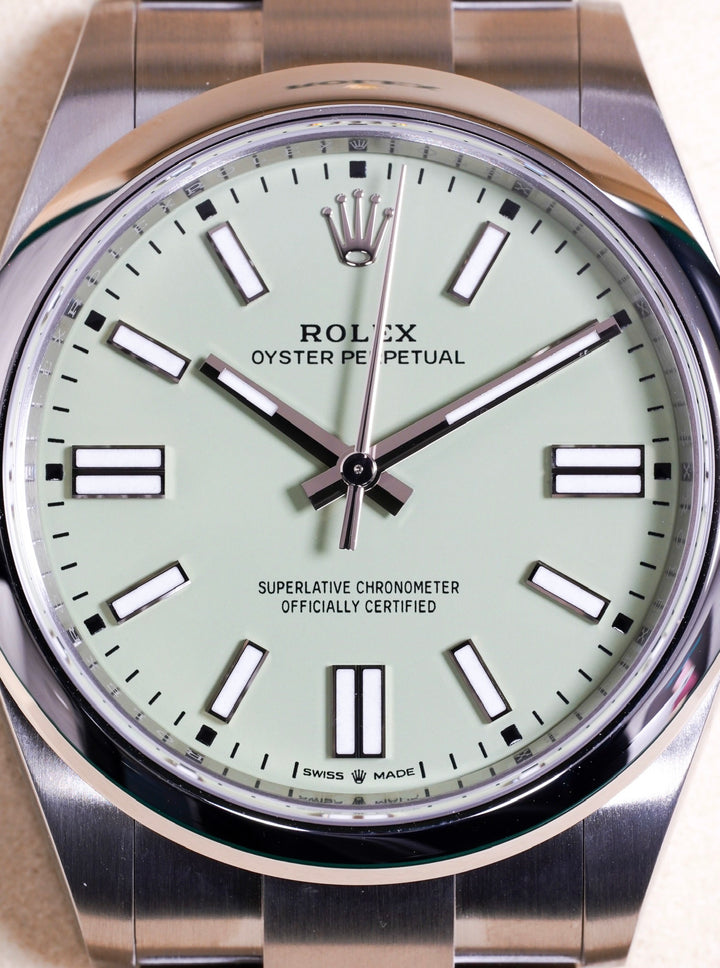 Rolex Oyster Perpetual 41 134300 Pistachio Green Stainless Steel - 2025