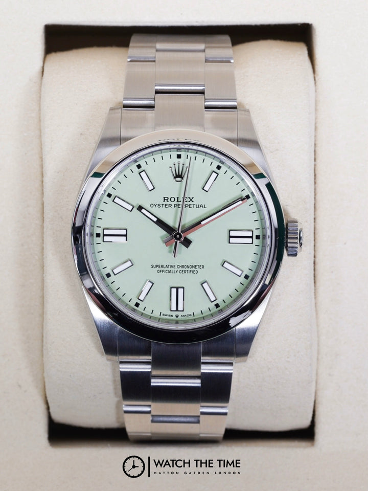 Rolex Oyster Perpetual 41 134300 Pistachio Green Stainless Steel - 2025