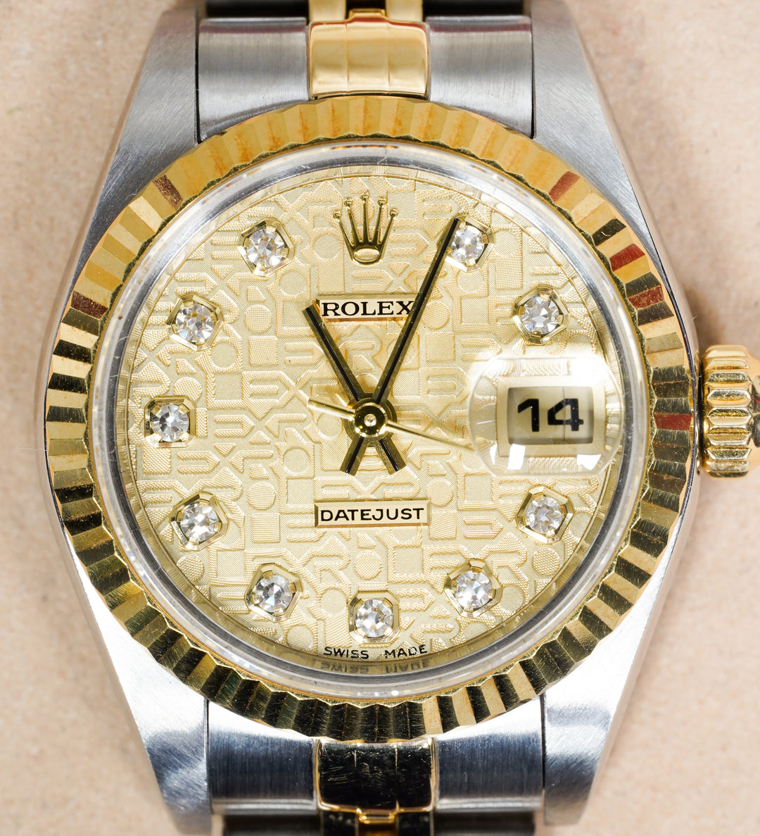 Rolex Datejust 26 79173 Jubilee Champagne Diamond Yellow Gold & Stainless Steel - 2002