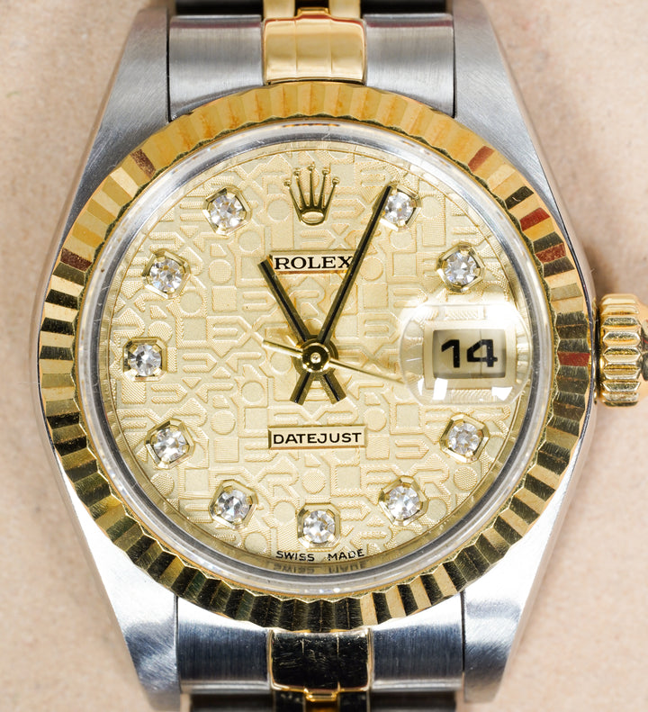 Rolex Datejust 26 79173 Jubilee Champagne Diamond Yellow Gold & Stainless Steel - 2002