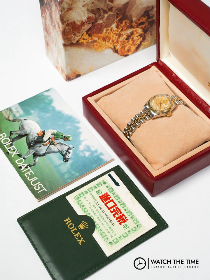 Rolex Datejust 26 79173 Jubilee Champagne Diamond Yellow Gold & Stainless Steel - 2002