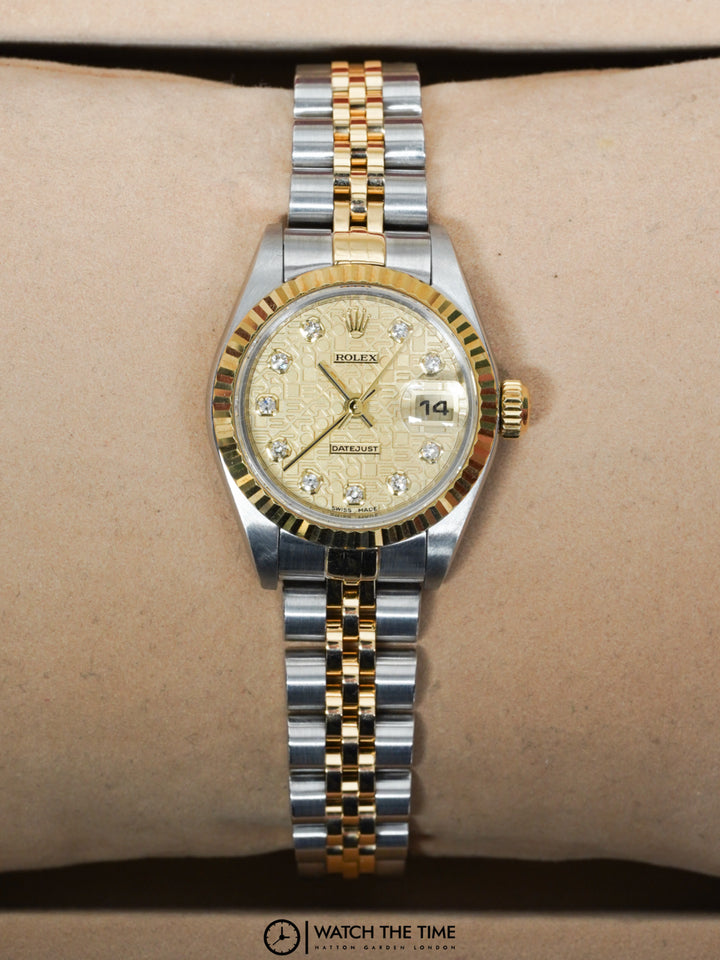 Rolex Datejust 26 79173 Jubilee Champagne Diamond Yellow Gold & Stainless Steel - 2002