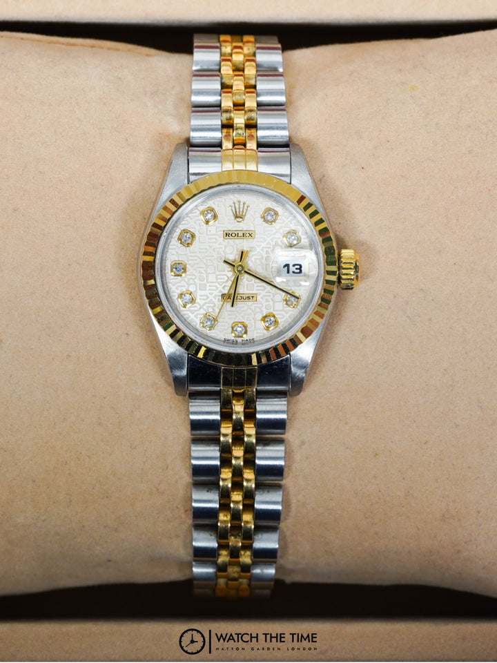 Rolex Datejust 26 69173 Jubilee Diamond Yellow Gold & Stainless Steel - 1996