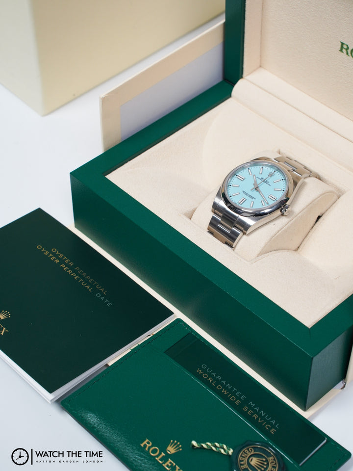 Rolex Oyster Perpetual 41 124300 Tiffany Blue Dial - 2020