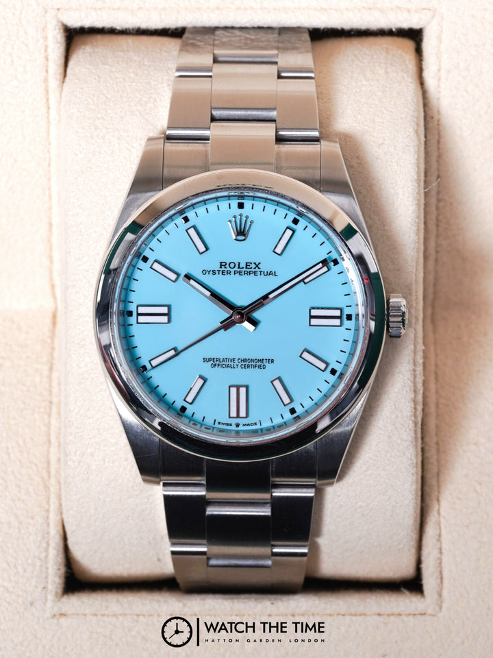 Rolex Oyster Perpetual 41 124300 Tiffany Blue Dial - 2020