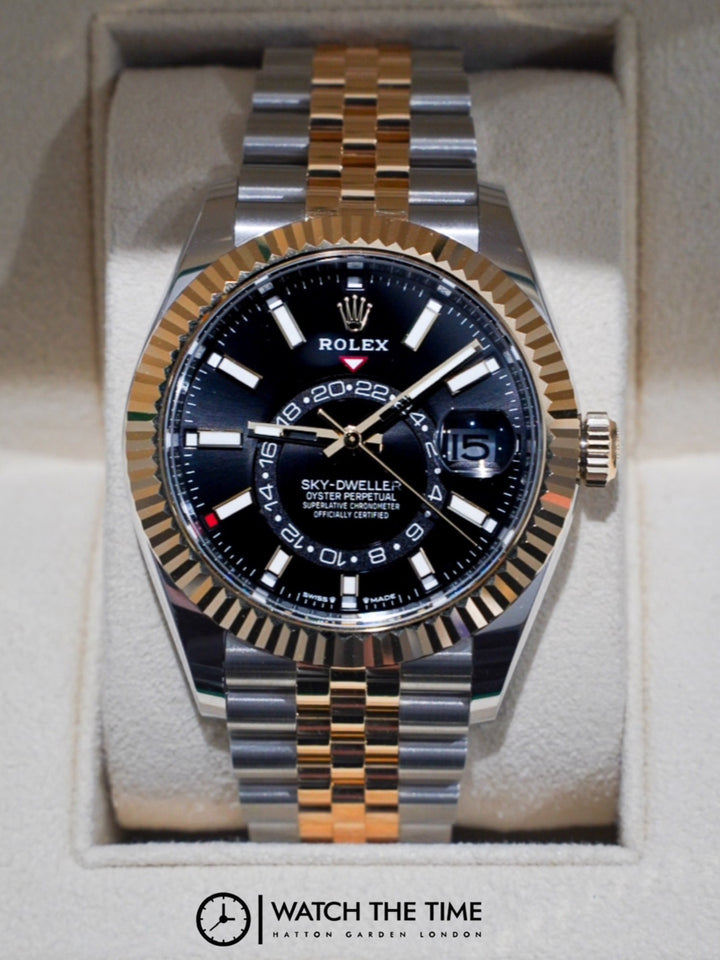 Rolex Sky-Dweller 42 Black Dial Stainless Steel & Yellow Gold - 336933 - 2025