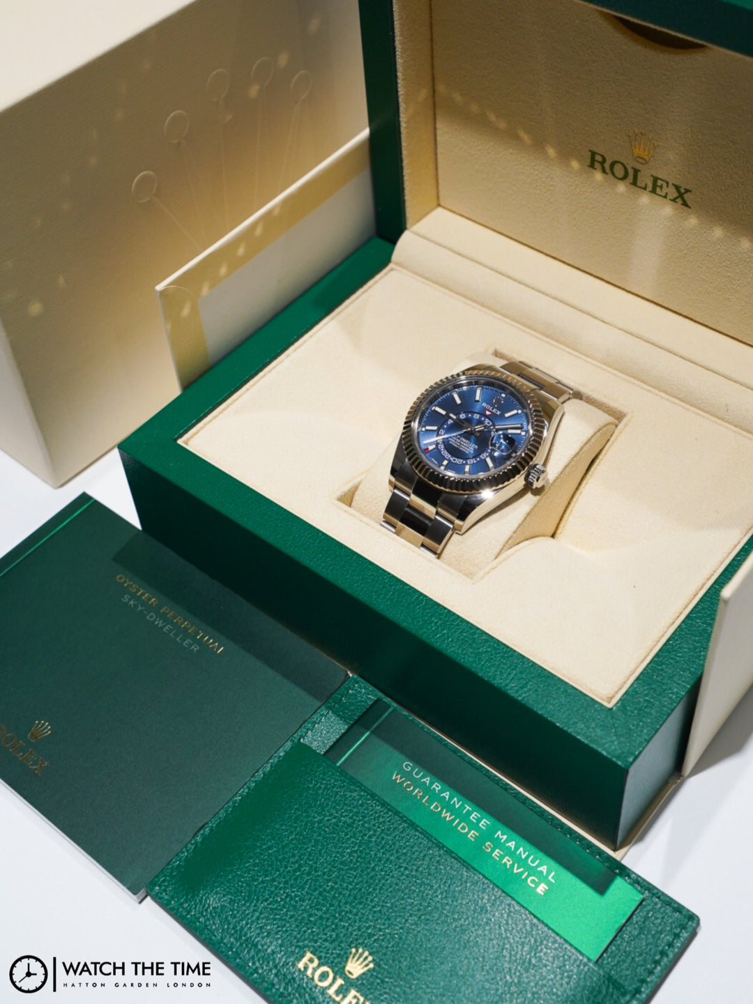 Rolex Sky-Dweller 42 Blue Dial Stainless Steel & White Gold  - 326934 - 2020