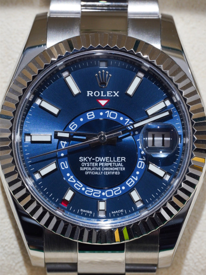 Rolex Sky-Dweller 42 Blue Dial Stainless Steel & White Gold  - 326934 - 2020