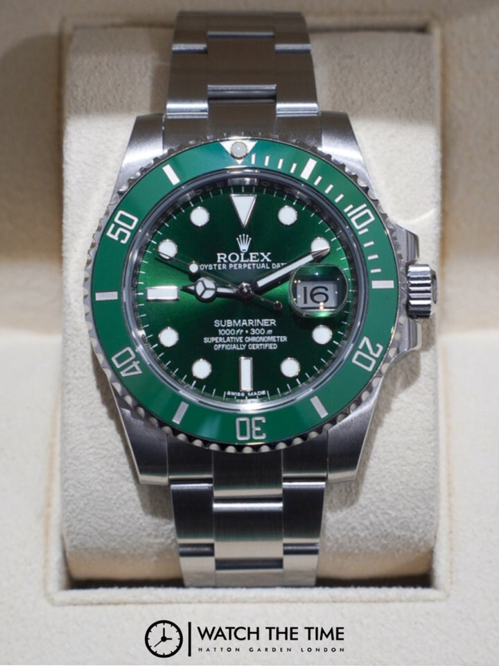 Rolex Submariner 40 Green Dial (HULK) Stainless Steel - 116610LV - 2015