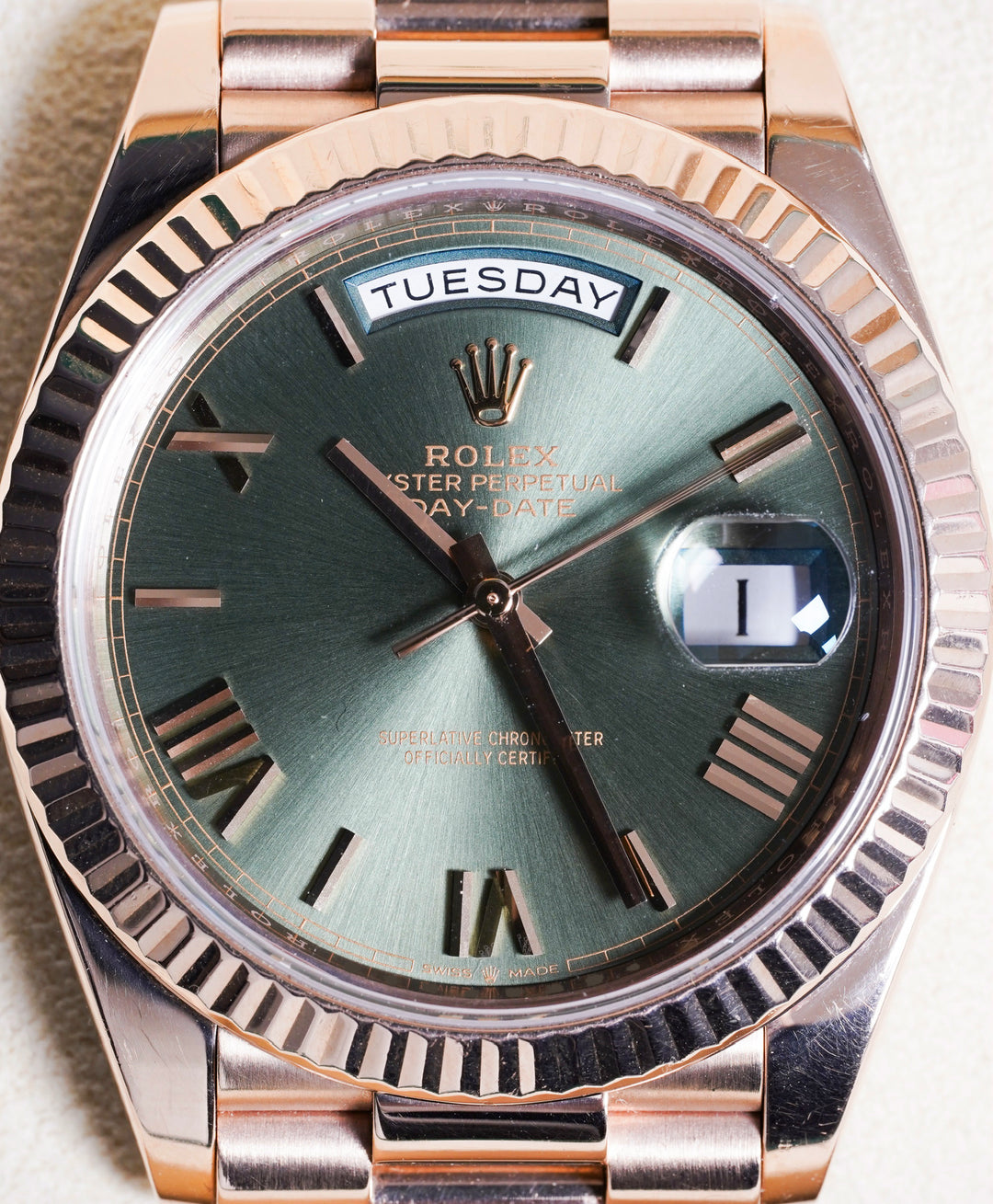 Rolex Day-Date 228235 Olive Dial 40 - 2023