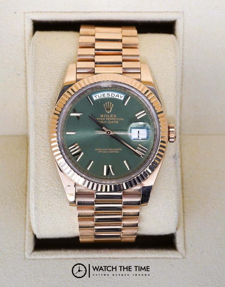Rolex Day-Date 228235 Olive Dial 40 - 2023