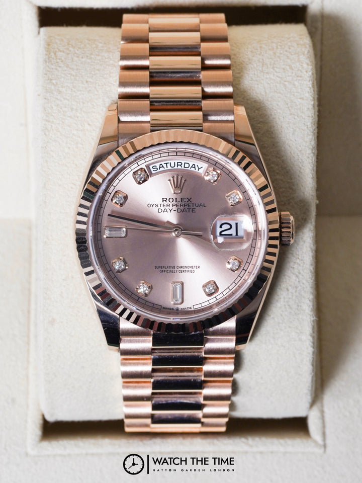 Rolex Day-Date 128235 Sun-Dust Diamond 36 - 2022