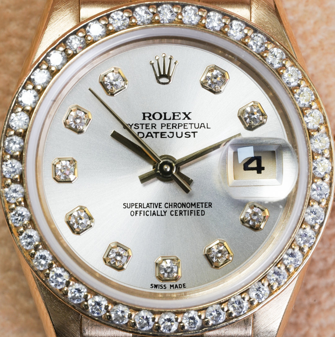 Rolex Datejust 69138 Silver Diamond RBR