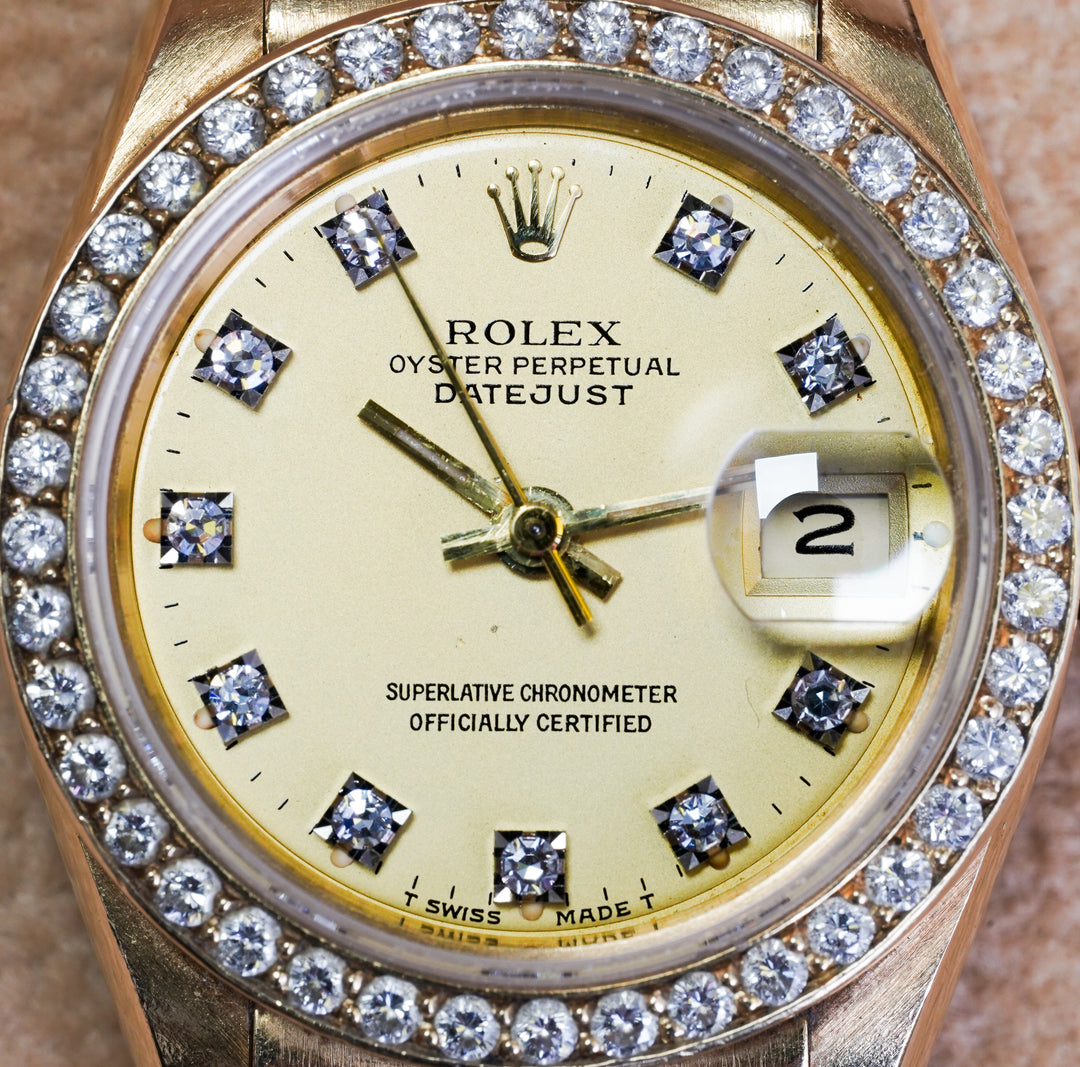 Rolex Datejust 69138 Champagne Diamond RBR