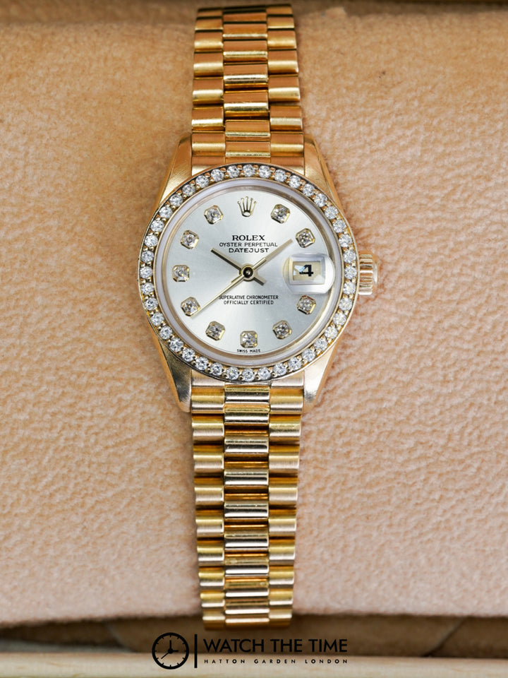 Rolex Datejust 69138 Silver Diamond RBR