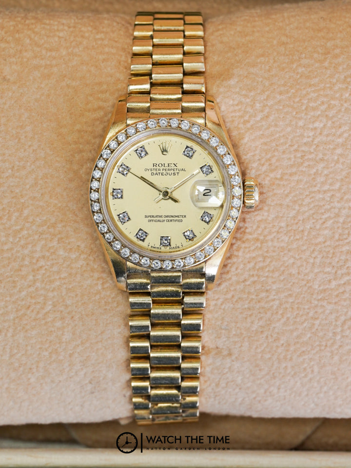 Rolex Datejust 69138 Champagne Diamond RBR