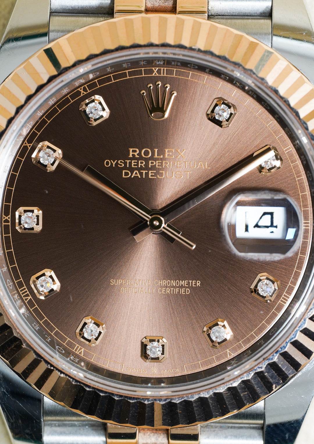 Rolex Datejust 126331 Chocolate Diamond Dial Rose Gold & Steel 41mm - 2022