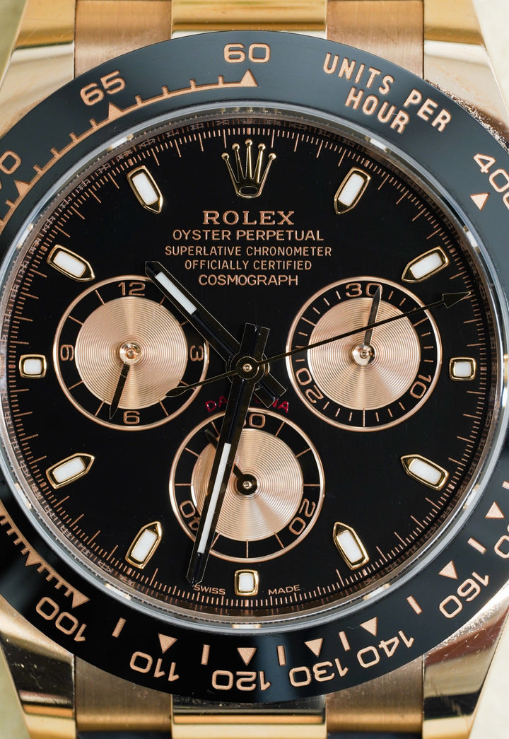 Rolex Daytona Black Chronograph Rose Gold 40mm - 116515LN - 2022