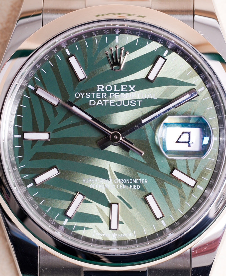 Rolex Datejust 36 Green Palm Motif Stainless Steel 36 mm - 126200 - 2022
