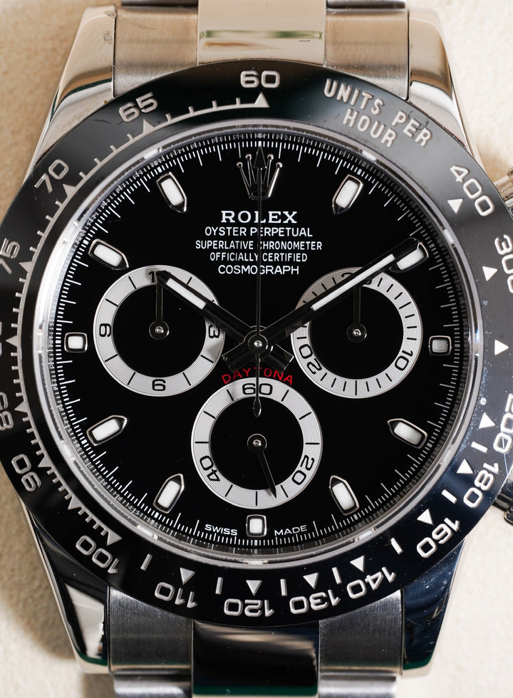 Rolex Daytona Black Chronograph Stainless Steel 40mm - 116500LN - 2017