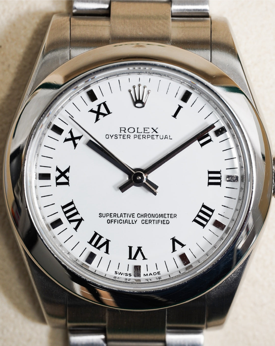 Rolex Oyster Perpetual White Stainless Steel 31 mm - 177200 - 2023