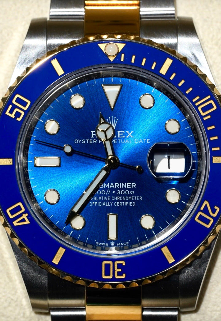Rolex Submariner Blue Stainless Steel Yellow Gold 41 mm - 126613LB