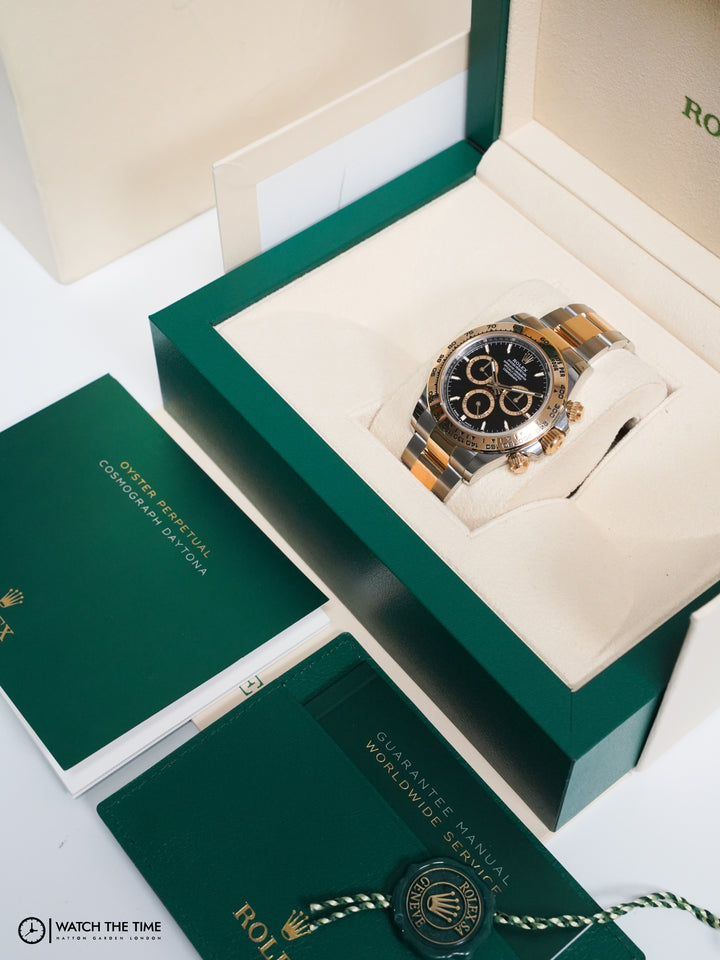 Rolex Daytona Black Chronograph Stainless Steel Yellow Gold 40mm - 126503 - Year Unknown
