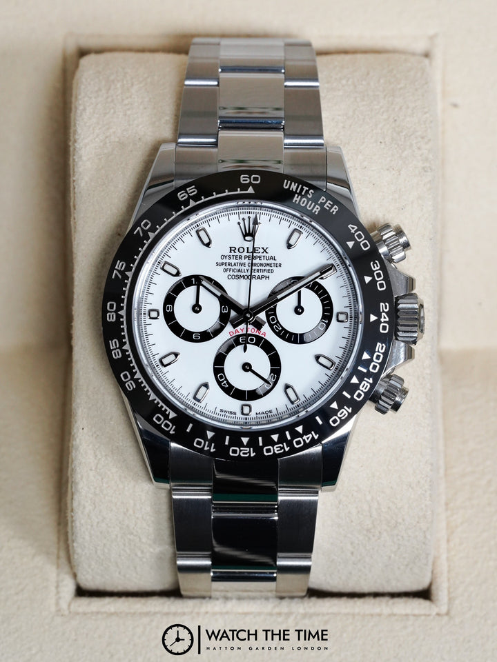 Rolex Daytona "PANDA" White Chronograph Stainless Steel 40mm - 116500LN - 2022