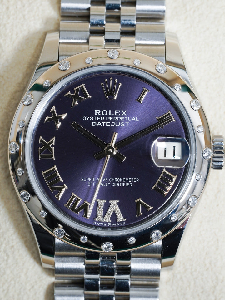 Rolex Datejust Purple Diamond Scattered Stainless Steel  31 mm - 278344RBR - 2021