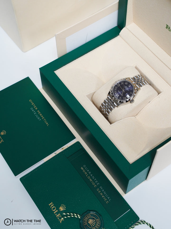 Rolex Datejust Purple Diamond Scattered Stainless Steel  31 mm - 278344RBR - 2021
