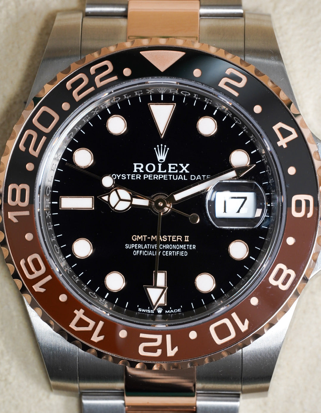 Rolex GMT II "ROOTBEER" Stainless Steel Rose Gold 40 mm - 1126711CHNR - 2020